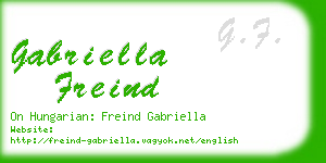 gabriella freind business card